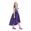 WonderBabe Evie Descendants Costumes for Girls Princess Tulle Short Sleeve
