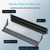 Sokqovt Patch Panel 48 Port Cat6 with Coupler Keystone, Cat6