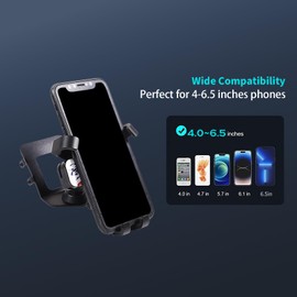 PIUGILH Car US Flag Phone Holder Mount Fit for Hummer H3 2005-2009 Interior Accessories, Aluminum Alloy Car Center Air Vent Double Flash Switch Cell Phone Holder Stand