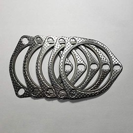 3.5" 3 Bolt MLSG High Temp Exhaust Gasket w/SS Fire Ring (Qty 5)