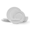 Mikasa Levi Bone China Lightweight Chip Resistant 12 Piece Dinnerware
