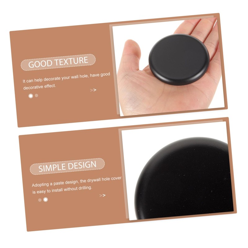 KOMBIUDA 2pcs Decorative Drywall Hole Covers Round Plastic Cover for