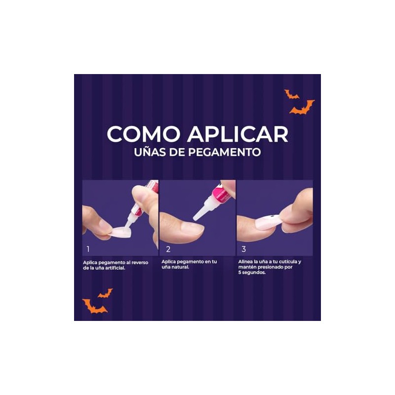 Uñas postizas KISS imPRESS Nails - Caution Ahead