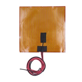 PI Heating Elements Film Flexible 150℃ 7.9 X 7.9in Adhesive Heater Plate for 3D Printer DC24V 150W