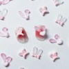 25pcs Rabbit Ear Nail Rhinestone - Easter 3D Cute Star