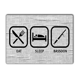 Makoroni - EAT Sleep Bassoon - Jigsaw Puzzle 80 pcs, DesJ60