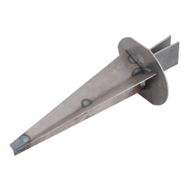 VOSS.farming Ground plate for Z-profile fence posts, bracing of wild fence, steel, knotted mesh, game protection fence, posts, fence system, corner brace, corner posts