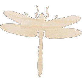 Dragonfly - Laser Cut Out Unfinished Wood Craft Shape BUG80 4 Pieces @ 2" / 1/8" thick