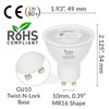 Simba Lighting LED GU10 5W Non-Dimmable Spot Light Bulb (6