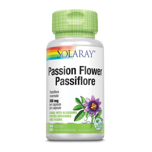 Solaray Passion Flower 350mg 100 Veggie Caps