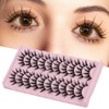 10 Pairs False Eyelashes, Dramatic Cartoon Eyelashes, Wet Look 16mm