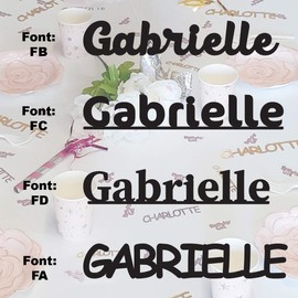 GABRIELLE - Confetti Name in 12 Metallic Colors. Includes Toss Mix JJWN604