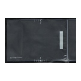 7" x 11" Resealable Heavy Duty Storage Bags (5.5 Mil, Black & Clear, 100 Count) BPA-Free, Food Safe, Zip Seal – Works with Heat Sealers – For Snacks, Jewelry, Sandwiches, Seeds, and Collectibles