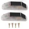 2pcs Solar Strobe Warning Light Waterproof Light Control High Bright