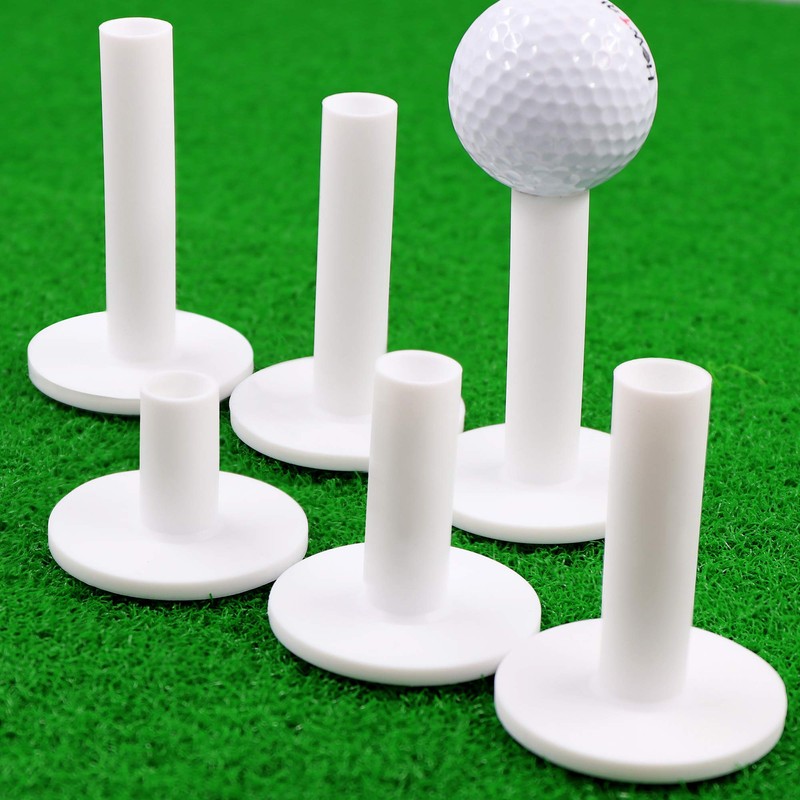 CHAMPKEY Premium Rubber Golf Tees | Excellent Durability and Stability