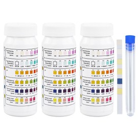 150 Strips Water Test Kit for Freshwater, 6 in 1 Pool Test Strips, Pond Fish Tank Test Strips Testing Total Hardness, Free Chlorine, Cyanuric Acid, pH and more