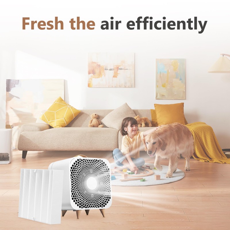 XBWW 2 Packs Replacement Filter Compatible with Blueair Blue Pure