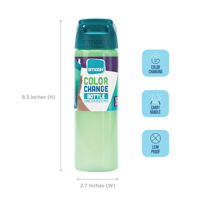 Smash Color Change Water Bottle 23.6 fl oz Green