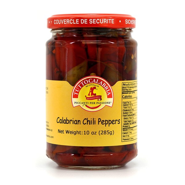 Whole Calabrian Chili Peppers 10.2 OZ by TUTTOCALABRIA