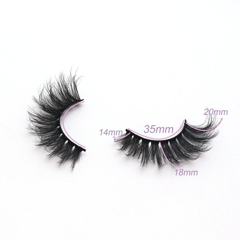 Losha Eyelashes Fluffy Natural Cat Eye False Eyelashes 7 Pairs