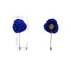 Sanrich Rose Boutonnières Men's Lapel Pins Satin Flower 10 Pack