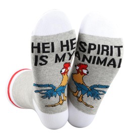 G2TUP Hei Chicken Socks Chicken Lover Gift Hei Is My Spirit Animal Socks Hei Merch