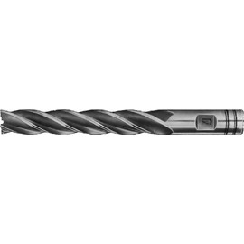 F&D Tool Company 18381-F908 Multiple Flute End Mill, Single End, Extra Long, High Speed Steel, 1/4" Mill Diameter, 3/8" Shank Diameter, 1.75" Flute Length, 3.5" Overall Length, 4 Number of Flutes