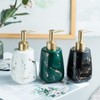 Ceramic Soap Dispenser Pump, 350ml Marble Pattern Bathroom Ceramic Lotion