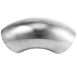 SEUNMUK 2 Pack 3 Inch 304 Stainless Steel Elbow 90°Mandrel Bend Elbow, 2 mm Thickness 90 Degree Stainless Steel Elbow for Car Modified Exhaust Elbow Pipe, Stair Handrail