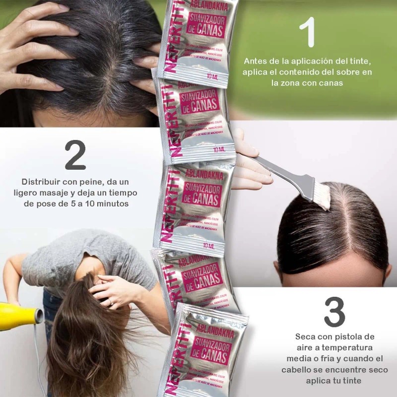 Ablandador Suavizador De Canas Para Tinte Con Keratina 5pza