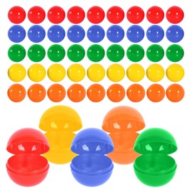 Pack of 50 Lottery Balls, 3 cm Lottery Balls, Lot Balls, Balls for Parties, Filling Colourful Bingo Balls, Fillable Balls Ornament Without Number, Plastic Balls for Filling for Family Games, Party