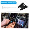 BUGUUYO 2pcs Double Din Dash Stereo Side Trim Brackets for