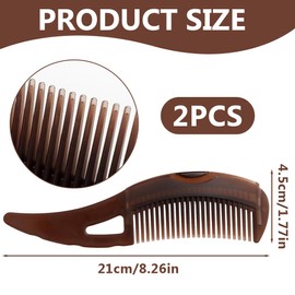 HQRKOTM Pack of 2 Dandruff Comb for Clean Scalp, Refreshing Scalp Massage and Removal of Dandruff Dirt