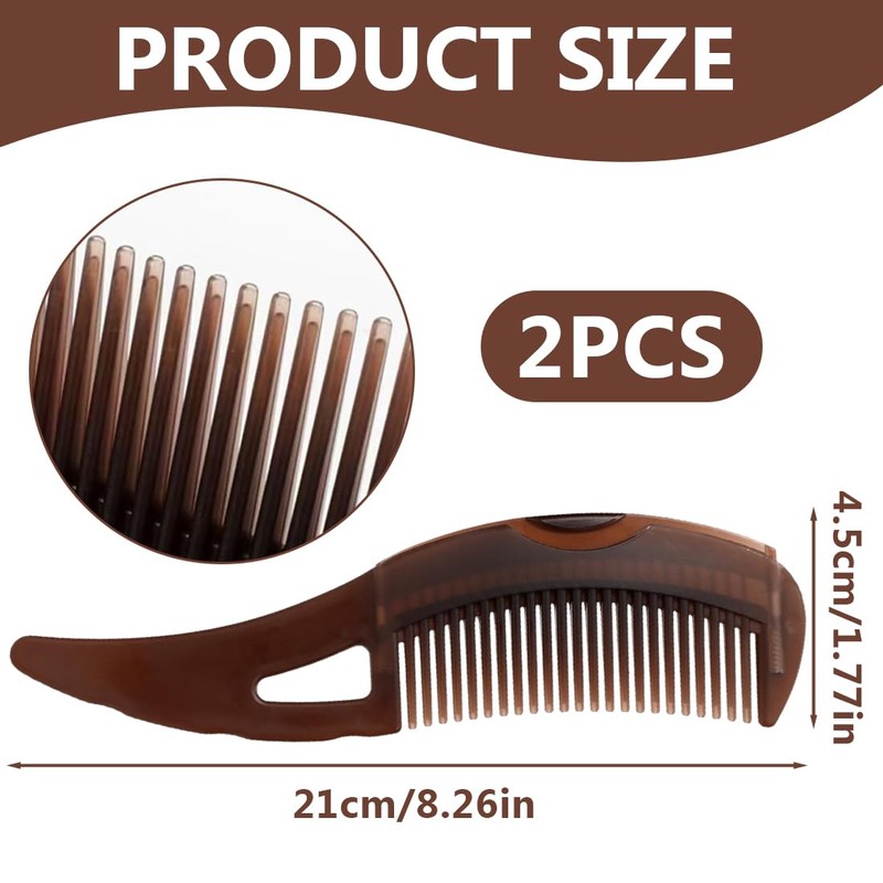 HQRKOTM Pack of 2 Dandruff Comb for Clean Scalp, Refreshing