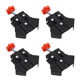 Stainless Steel Right Angle Clamp, 90 Degree Woodworking Corner Clamp for Wood, Metal Pipe, Steel Rod and Glass, Quick Fixing Clamp/Holder with Adjustable Swing Jaw