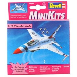 Revell MiniKits Model Plane Buildable Sets Pre Painted - Made in 2000 - F-16 Thunderbirds, F-14 Tomcat & F/A-18 Blue Angels - Set 8 - Pack of 3