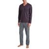 CALIDA Relax Streamline Men's Short Pyjamas 100% Cotton, plum