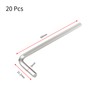 Litoexpe 20 Pcs 3mm Hex Key Wrench, 1/8" L Shape