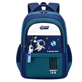 ZHANAO Astronaut Kids Backpack for Boys Waterproof Lightweight Space Schoolbag for School Elementary Bookbag for Children