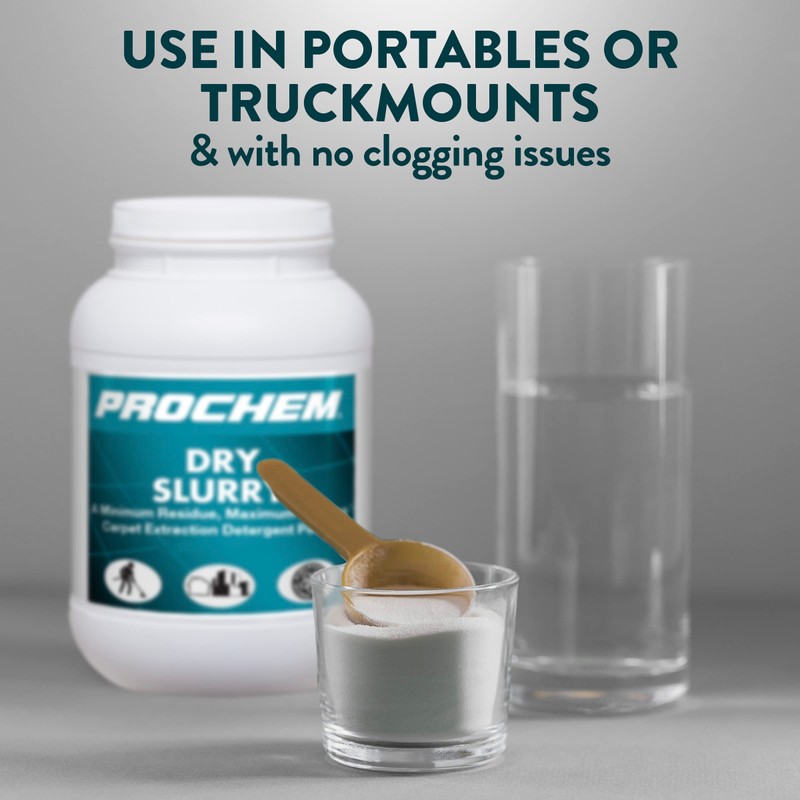 Prochem Dry Slurry Professional Cleaning Concentrate Detergent Powder for Carpet,