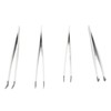 Eyelash Extension Tweezers Kit Stainless Steel High Accuracy Lash Tweezers