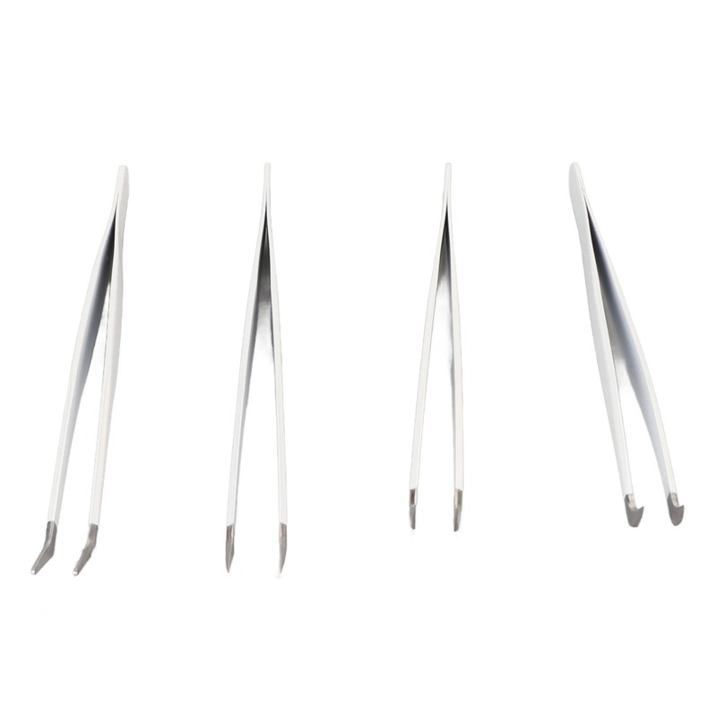 Eyelash Extension Tweezers Kit Stainless Steel High Accuracy Lash Tweezers