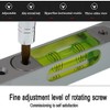 High precision aluminum alloy metal adjustable level bubble small square