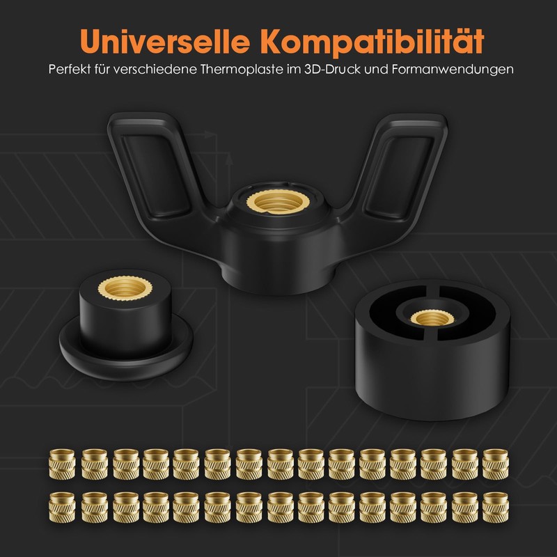 HANGLIFE Threaded Insert, M5 Insert Nuts for 3D Printing Accessories,