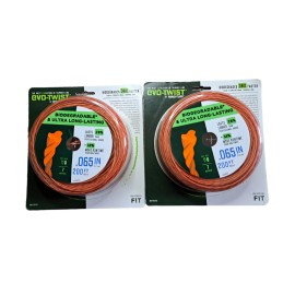 Rino-Tuff EVO TWIST Trimmer Line by Rino-Tuff Biodegradable .065" 200ft (2 Pack)