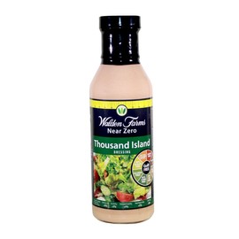 Walden Farms Thousand Island Dressing - Calorie-Free, Gluten-Free, Low Carb, Keto-Friendly, Sugar-Free, Creamy Thousand Island Flavor, (12 oz Bottle x 6)