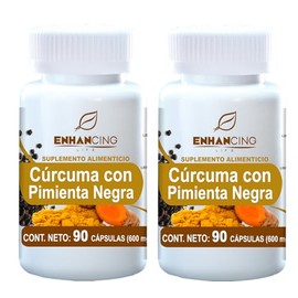 CÚRCUMA CON PIMIENTA NEGRA PARA MÁXIMA ABSORCIÓN (180 Capsulas)
