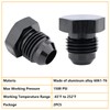6AN Male Flare Thread Blanking Plug Fitting Hex Head Plug
