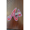 Atlanta Braves Patch. Tomahawk Design. Embroidered. Iron On Backing 3"x3"