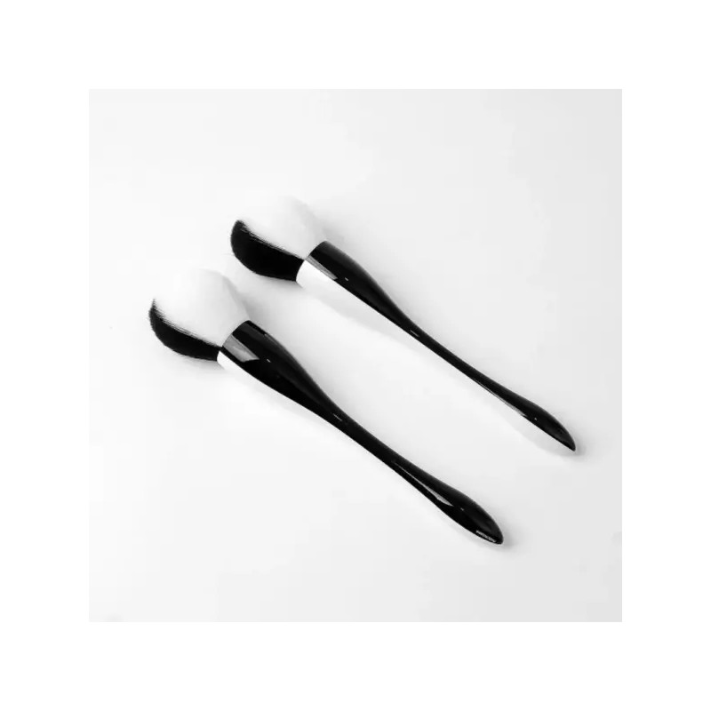 Half 하프 메이크업 브러시 2p 세트 블랙화이트/화장붓/화장품/브러쉬세트/고급/브러쉬/가성비/파우더/메이브업 Half Makeup Brush